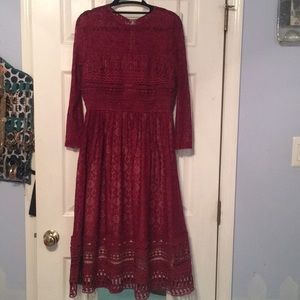Maroon Dress